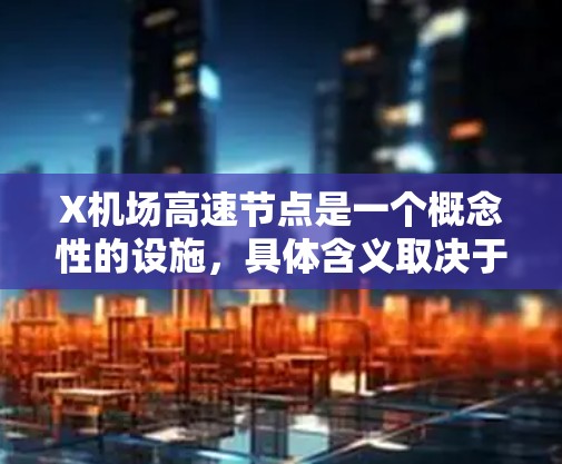 X机场高速节点是一个概念性的设施，具体含义取决于上下文。以下是一些可能的解释