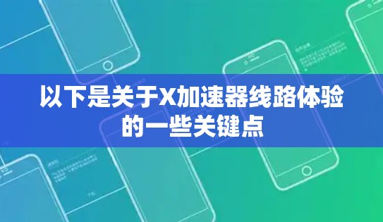 以下是关于X加速器线路体验的一些关键点 以下是关于X加速器线路体验的一些关键点