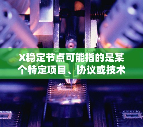X稳定节点可能指的是某个特定项目、协议或技术中的稳定节点（Stable Node）这可能是指在某个网络或系统中，负责维护网络稳定性和功能的节点。以下是一些可能的解释和背景信息