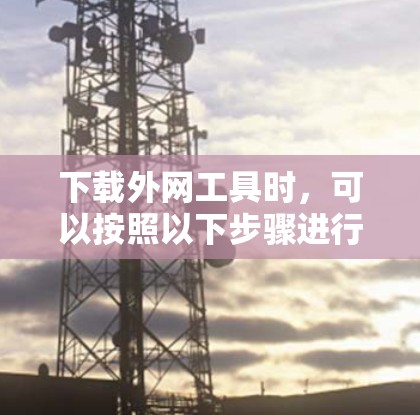 下载外网工具时，可以按照以下步骤进行，以确保安全和顺利