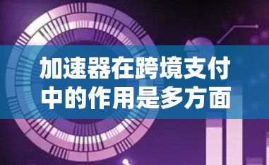 加速器在跨境支付中的作用是多方面的，帮助企业优化资金流动，降低成本并降低风险。以下是对加速器在跨境支付中的详细分析