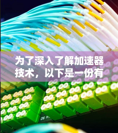 为了深入了解加速器技术，以下是一份有条理的资料收集和学习计划
