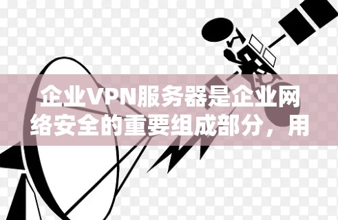 企业VPN服务器是企业网络安全的重要组成部分，用于为员工提供安全的远程访问服务。以下是关于企业VPN服务器的详细解析