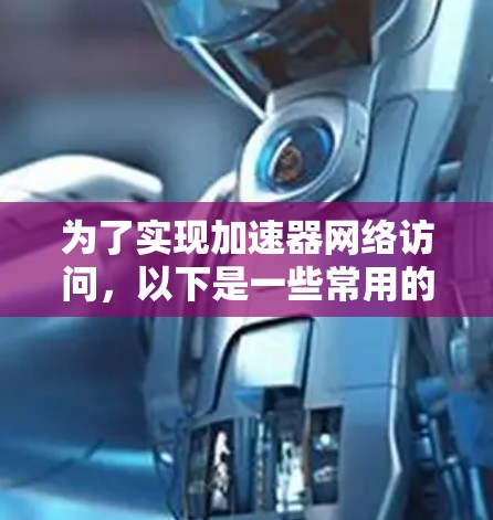 为了实现加速器网络访问，以下是一些常用的工具和技术，能够帮助你优化和加速网络访问