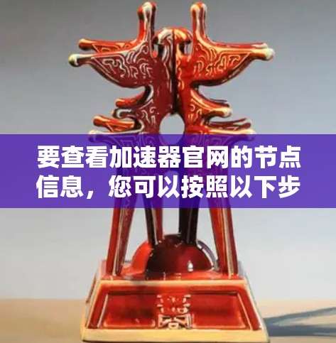 要查看加速器官网的节点信息，您可以按照以下步骤操作