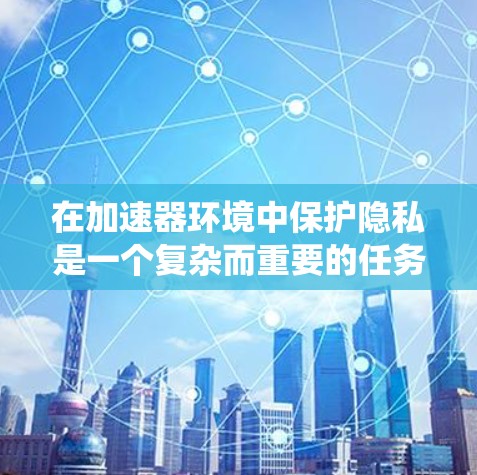在加速器环境中保护隐私是一个复杂而重要的任务，涉及多个方面和工具的选择。以下是对加速器隐私保护工具的系统性分析和建议