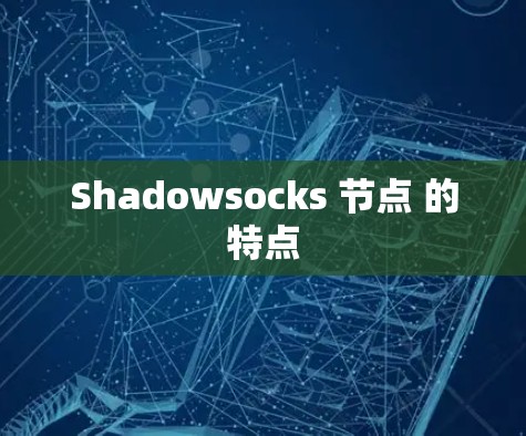 Shadowsocks 节点 的特点