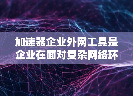 加速器企业外网工具是企业在面对复杂网络环境和数据传输挑战时的重要解决方案。以下是对这些工具的详细分析和建议