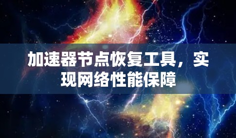 加速器节点恢复工具，实现网络性能保障