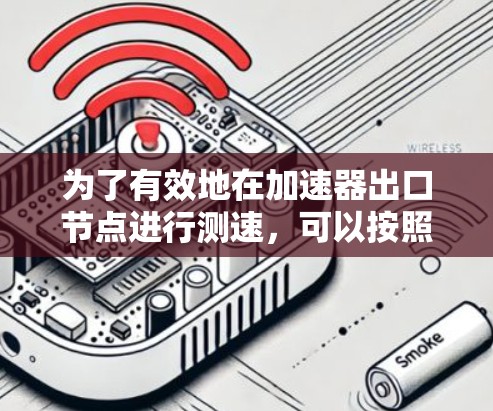 为了有效地在加速器出口节点进行测速，可以按照以下步骤进行