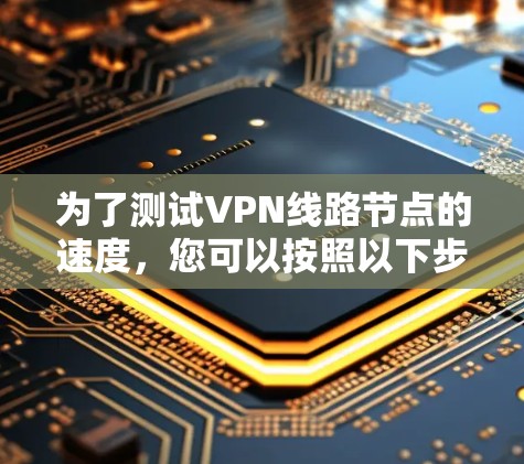 为了测试VPN线路节点的速度,您可以按照以下步骤进行 为了测试VPN线路节点的速度,您可以按照以下步骤进行
