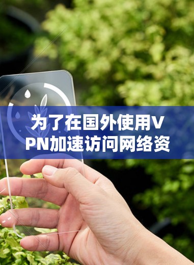 为了在国外使用VPN加速访问网络资源，您可以按照以下步骤操作