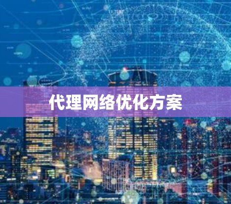 代理网络优化方案 代理网络优化方案