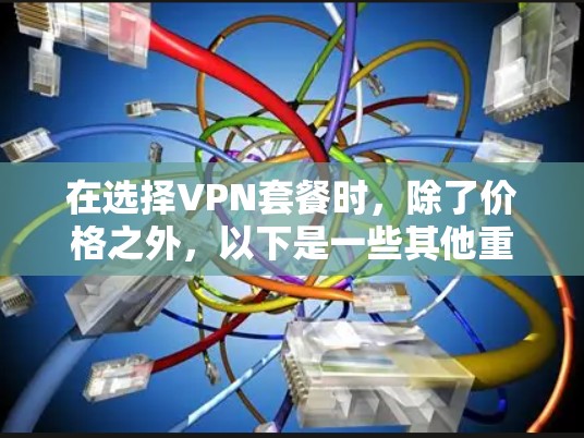 在选择VPN套餐时，除了价格之外，以下是一些其他重要因素可以帮助你做出更明智的决定