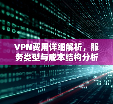 VPN费用详细解析,服务类型与成本结构分析 VPN费用详细解析,服务类型与成本结构分析