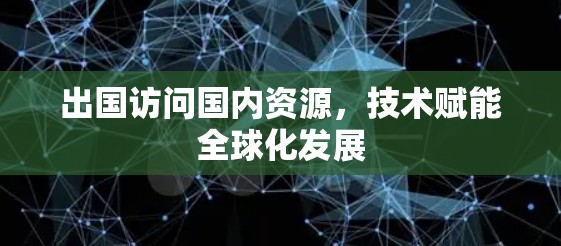 出国访问国内资源，技术赋能全球化发展