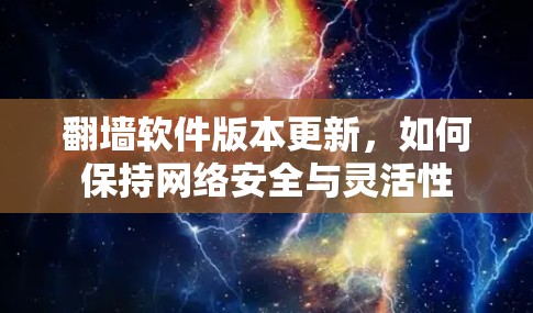翻墙软件版本更新，如何保持网络安全与灵活性